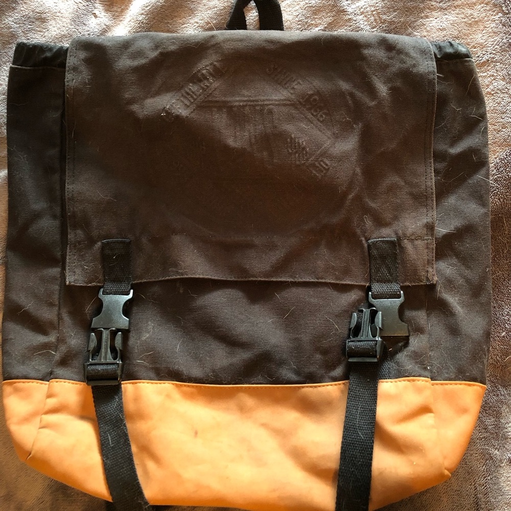 VANS black  backpack with buckles